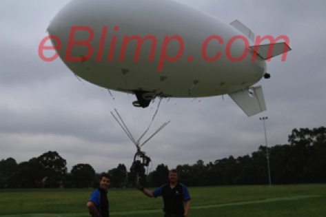 6 meter tethered aerostatic blimp with camera